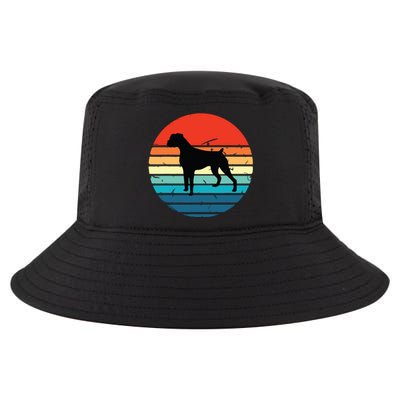 Boxer Dog Retro Vintage 70s 80s Silhouette Breed Gift Cool Comfort Performance Bucket Hat