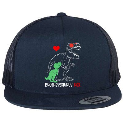 Brothersaurus Daddy Rex Autism Awareness Proud Dad Gift Flat Bill Trucker Hat