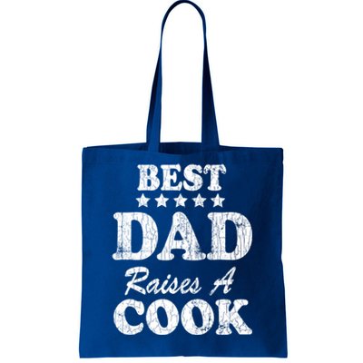 Best Dad Raises A Cook Funny Chef Cooking Graphic Gift Tote Bag