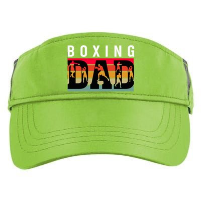 Boxing Dad Retro Vintage Great Gift Adult Drive Performance Visor