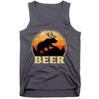 Bear Deer Retro Vintage Funny Beer Gift Tank Top