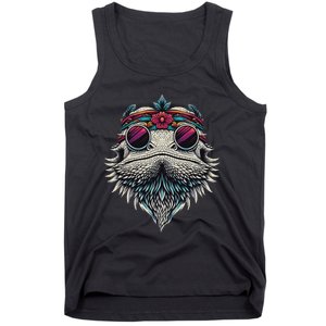 Bearded Dragons Reptile Lizard Pet Hippie Style Tank Top