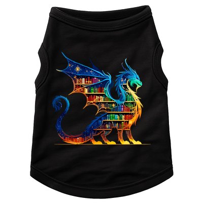 Book Dragon Reading Book Lover Doggie Tank