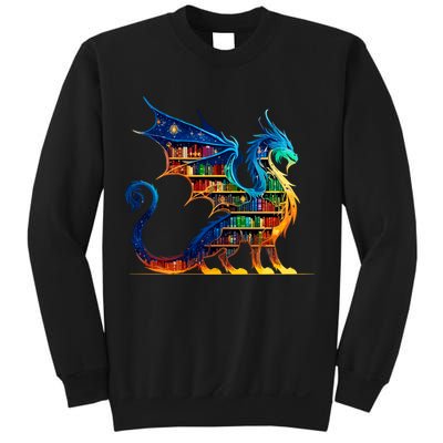 Book Dragon Reading Book Lover Sweatshirt