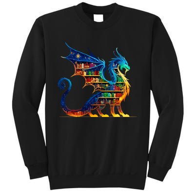 Book Dragon Reading Book Lover Sweatshirt