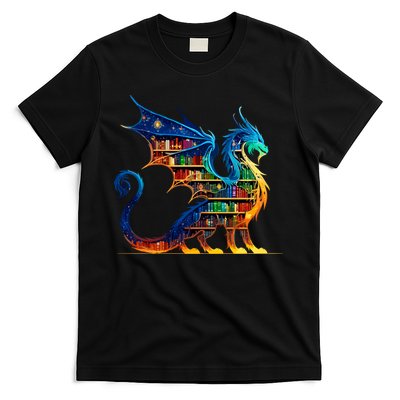 Book Dragon Reading Book Lover T-Shirt