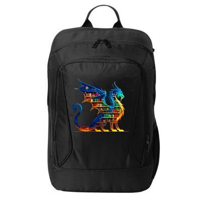 Book Dragon Reading Book Lover City Backpack