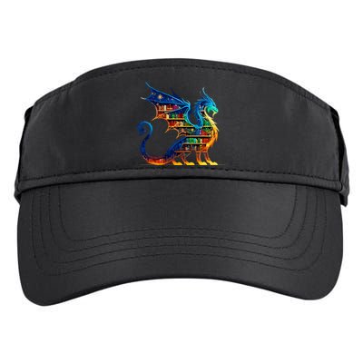 Book Dragon Reading Book Lover Adult Drive Performance Visor