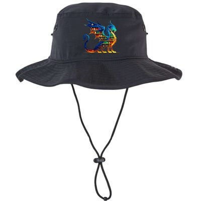 Book Dragon Reading Book Lover Bucket Hat