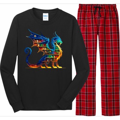 Book Dragon Reading Book Lover Long Sleeve Pajama Set