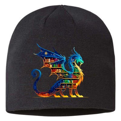 Book Dragon Reading Book Lover Sustainable Beanie