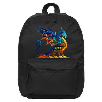 Book Dragon Reading Book Lover 16 in Basic Backpack