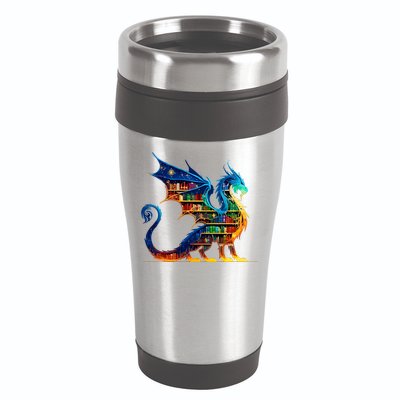 Book Dragon Reading Book Lover 16oz Travel Tumbler
