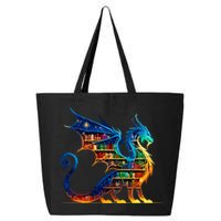 Book Dragon Reading Book Lover 25L Jumbo Tote