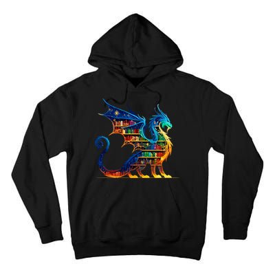 Book Dragon Reading Book Lover Tall Hoodie
