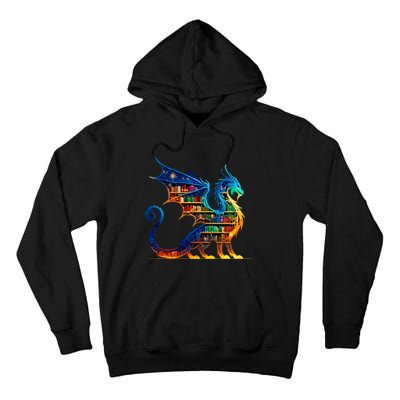 Book Dragon Reading Book Lover Tall Hoodie