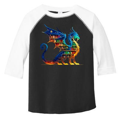 Book Dragon Reading Book Lover Toddler Fine Jersey T-Shirt