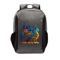 Book Dragon Reading Book Lover Vector Backpack