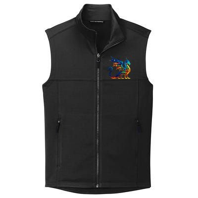 Book Dragon Reading Book Lover Collective Smooth Fleece Vest