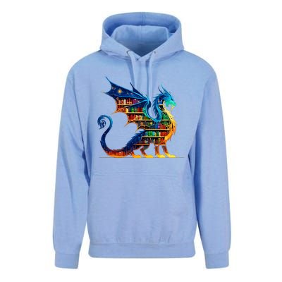 Book Dragon Reading Book Lover Unisex Surf Hoodie