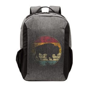 Buffalo Distressed Retro Bison Animal Lover Vector Backpack