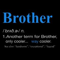 Brother Definition Retro Christmas Fathers Day Brother Impact Tech Backpack