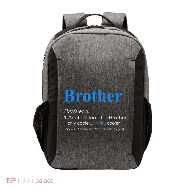 Brother Definition Retro Christmas Fathers Day Brother Vector Backpack