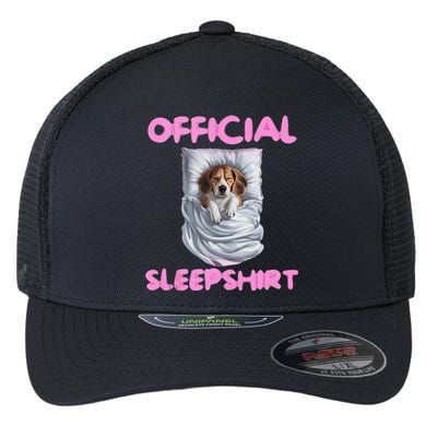 Beagle Dog Sleep Pajamas Apparel And Gifts Flexfit Unipanel Trucker Cap