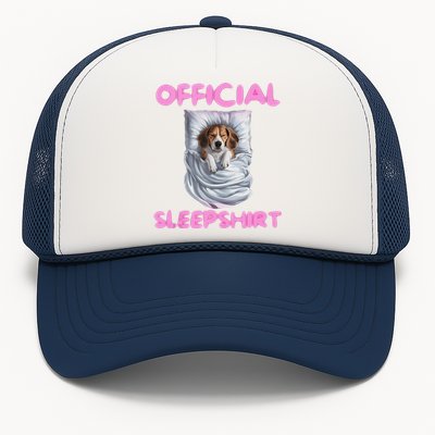 Beagle Dog Sleep Pajamas Apparel And Gifts Trucker Hat