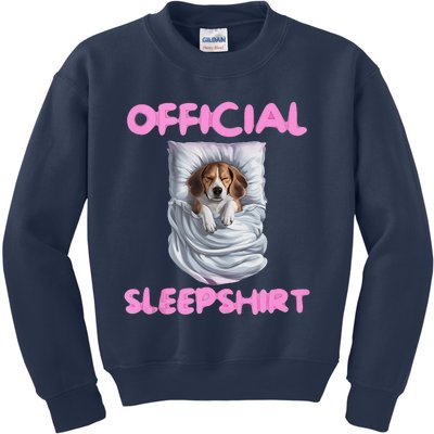 Beagle Dog Sleep Pajamas Apparel And Gifts Kids Sweatshirt