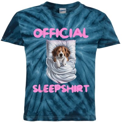 Beagle Dog Sleep Pajamas Apparel And Gifts Kids Tie-Dye T-Shirt