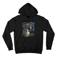 Boxer Dog Starry Night Dogs Lover Gifts Graphic Hoodie