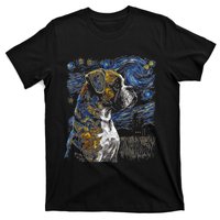 Boxer Dog Starry Night Dogs Lover Gifts Graphic T-Shirt