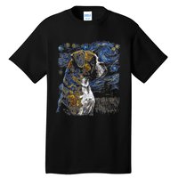 Boxer Dog Starry Night Dogs Lover Gifts Graphic Tall T-Shirt