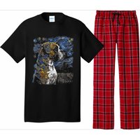 Boxer Dog Starry Night Dogs Lover Gifts Graphic Pajama Set