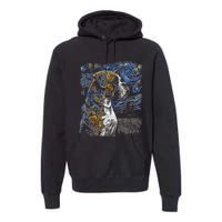 Boxer Dog Starry Night Dogs Lover Gifts Graphic Premium Hoodie