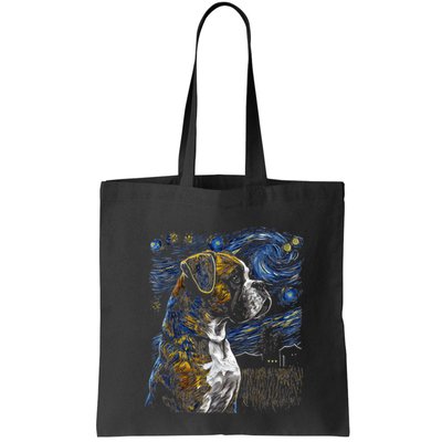 Boxer Dog Starry Night Dogs Lover Gifts Graphic Bag