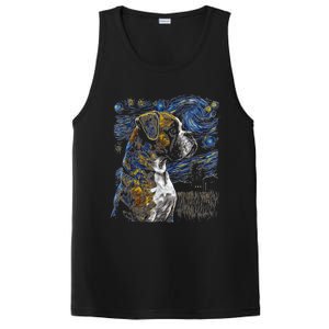 Boxer Dog Starry Night Dogs Lover Gifts Graphic PosiCharge Competitor Tank