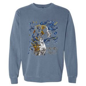 Boxer Dog Starry Night Dogs Lover Gifts Graphic Garment-Dyed Sweatshirt