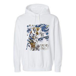 Boxer Dog Starry Night Dogs Lover Gifts Graphic Garment-Dyed Fleece Hoodie