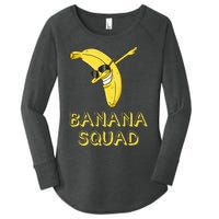 Banana Dabbing Sunglasses Smiling Face Fruit Lover Women's Perfect Tri Tunic Long Sleeve Shirt