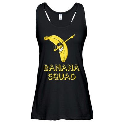 Banana Dabbing Sunglasses Smiling Face Fruit Lover Ladies Essential Flowy Tank