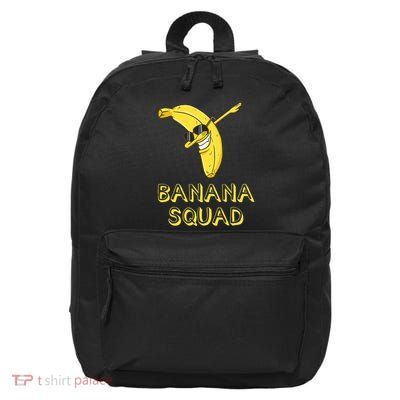 Banana Dabbing Sunglasses Smiling Face Fruit Lover 16 in Basic Backpack
