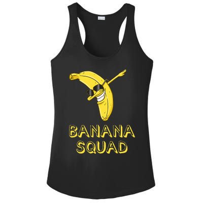 Banana Dabbing Sunglasses Smiling Face Fruit Lover Ladies PosiCharge Competitor Racerback Tank