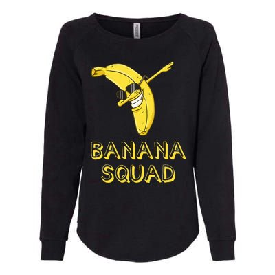 Banana Dabbing Sunglasses Smiling Face Fruit Lover Womens California Wash Sweatshirt