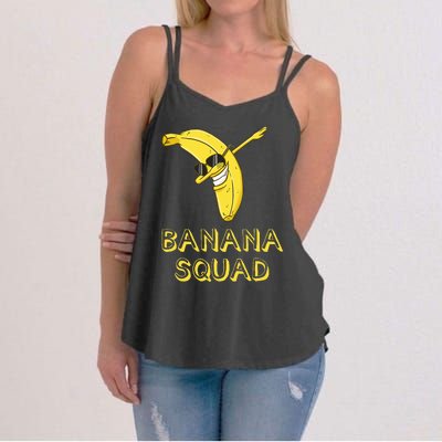 Banana Dabbing Sunglasses Smiling Face Fruit Lover Women's Strappy Tank