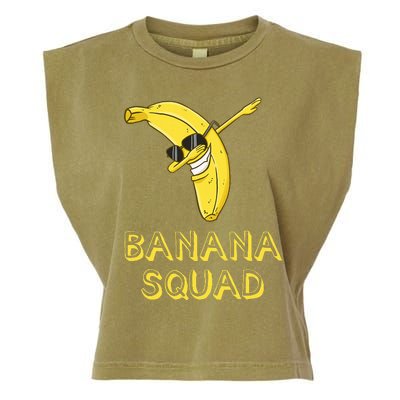 Banana Dabbing Sunglasses Smiling Face Fruit Lover Garment-Dyed Women's Muscle Tee