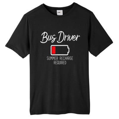 Bus Driver Summer Recharge Required Last day School Tall Fusion ChromaSoft Performance T-Shirt