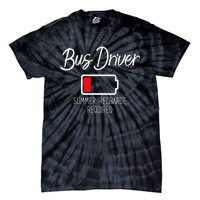 Bus Driver Summer Recharge Required Last day School Tie-Dye T-Shirt