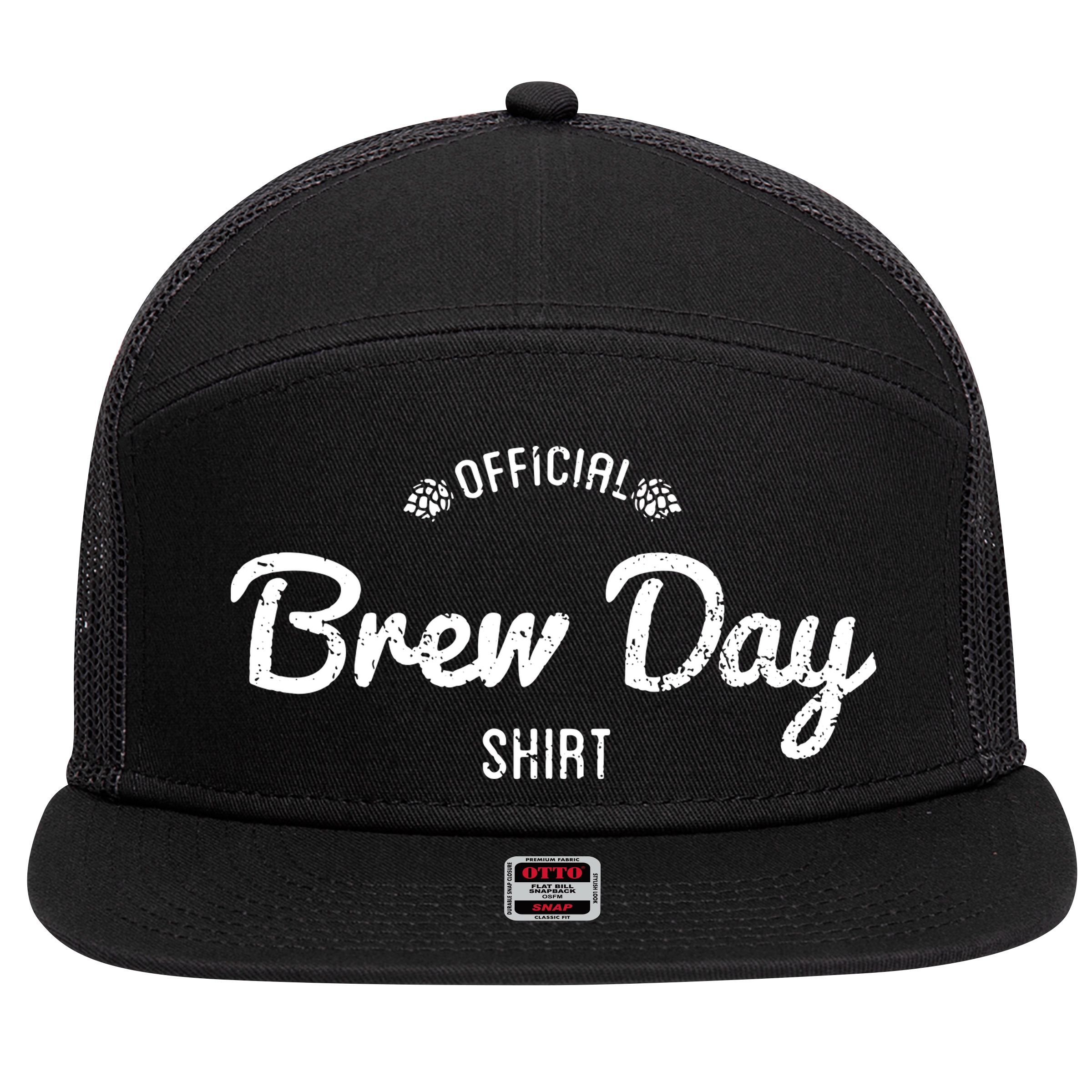 Brew Day Shirt Craft Beer Home Brewing 7 Panel Mesh Trucker Snapback Hat